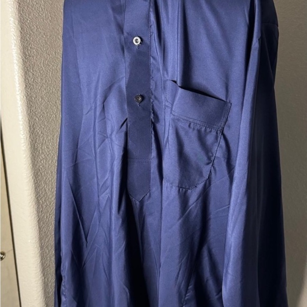 AFF Men's Kaftan in Deep Blue